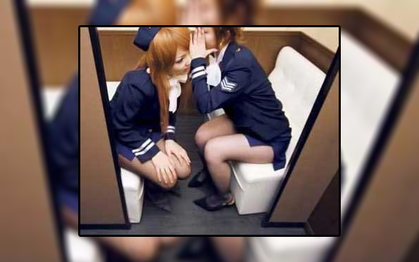 Two Japanese prostitutes in cosplay