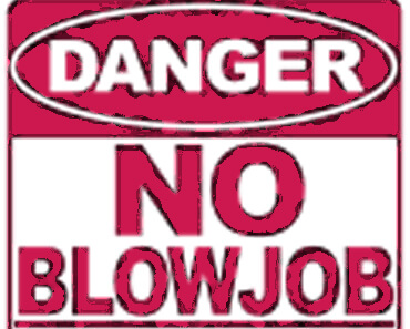 No blowjob sign