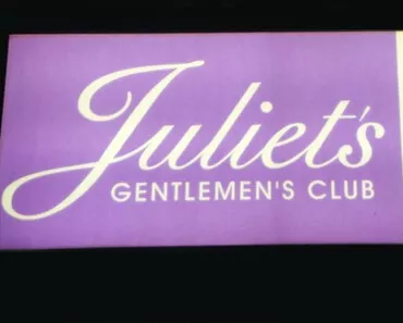 juliet's gentlemen's club signjuliet's gentlemen's club sign