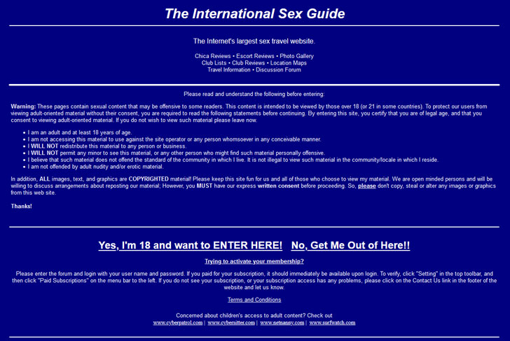 international sex guide forum