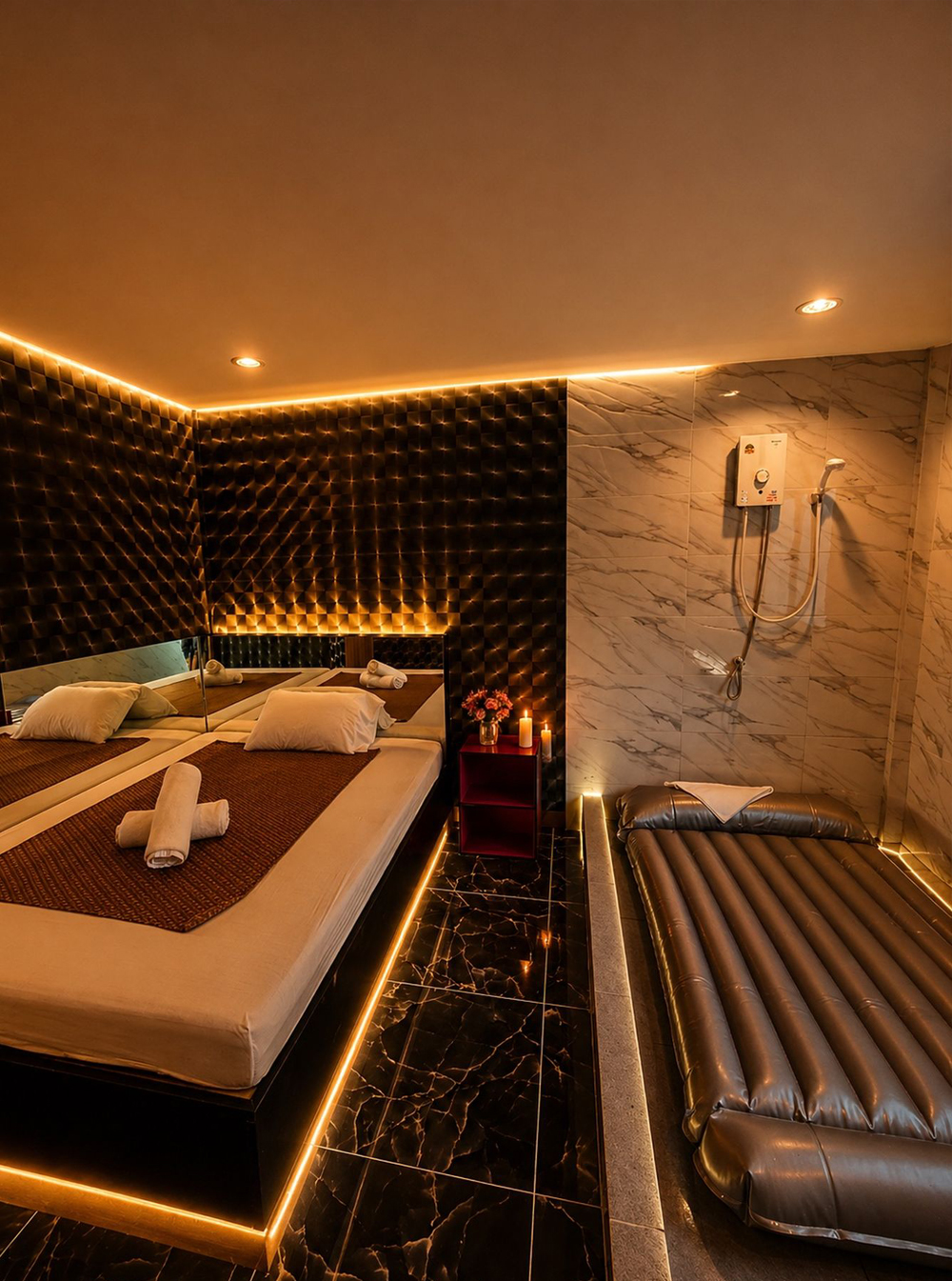 boss massage mat room