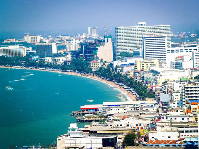 pattaya beach and pattaya bay