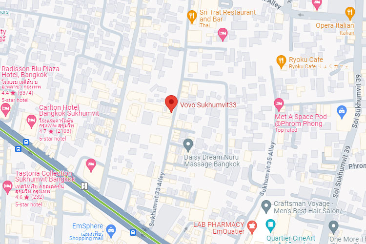 map of Vovo Bangkok