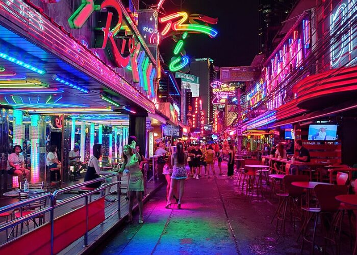 photo of soi cowboy in bangkok