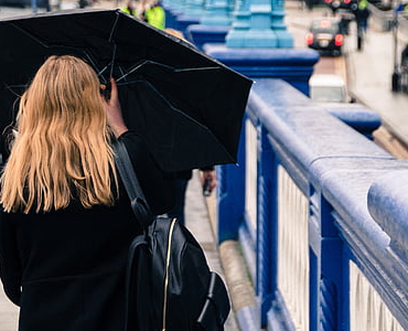 london babe with an umbrella