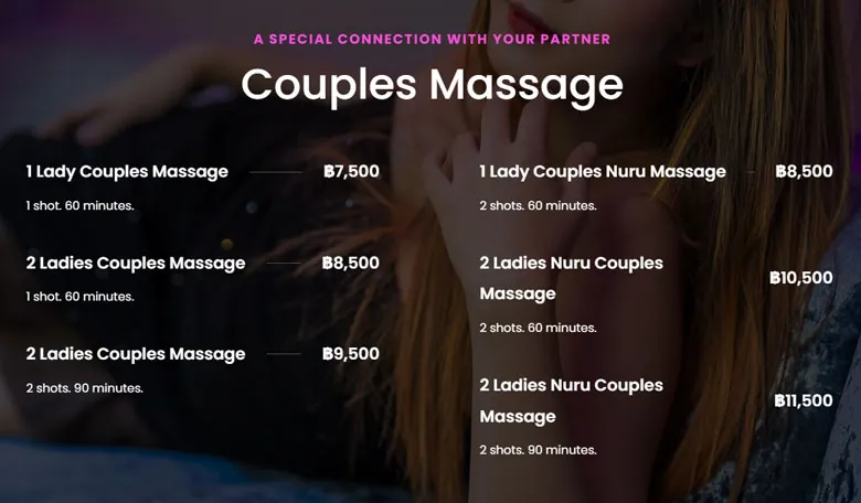 couples nuru massage prices