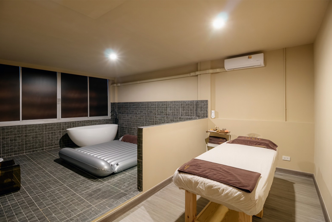 nuru massage room at the sense bangkok